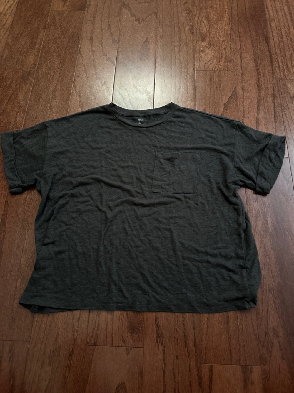 aerie Charcoal Short Sleeve Pocket Tee